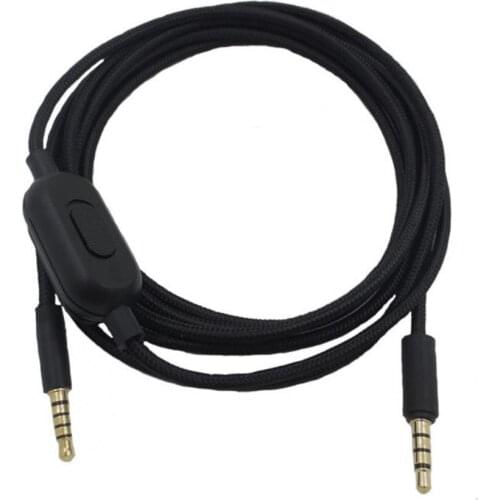 Earphone Cable Fashionable High Performance Black Practical Earphone Cable for Logitech-G233/G433/GPRO/GPRO X