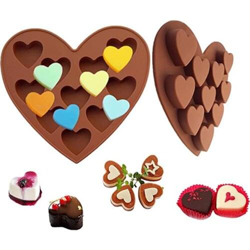 Heart Love Silicone Mold Fondant Candy Molds Chocolate Mould Baking Accessories Cake Decorating Tools