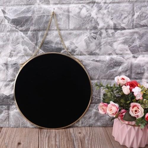 Round Wall Hanging Mirror Gold Dressing Table Makeup Mirrors Bathroom Decoration