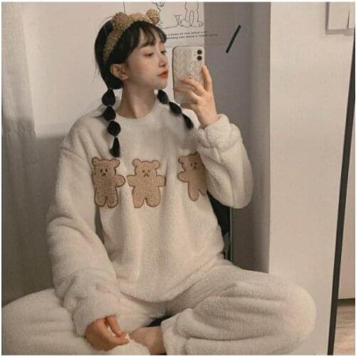 Женские пижамы с длинным рукавом LEQEMAO China At AliExpress