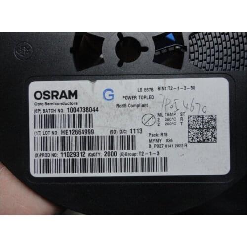 LSE67B-S2V1-1-1 Germany OSRAM OSRAM 3528 red legs were positive automotive interior