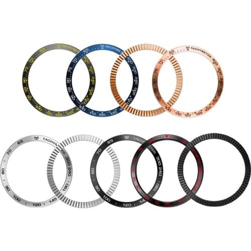 Anti Scratch Metal Bezel Ring Adhesive Cover Replacement For Samsung Galaxy Watch 46MM For Galaxy Gear S3 Frontier and Classic A