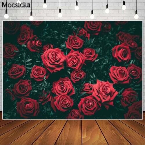 Mocsicka Roses Flowers Valentine Photography Backdrops Adult Children Birthday Portrait Photo Props Studio Booth Background