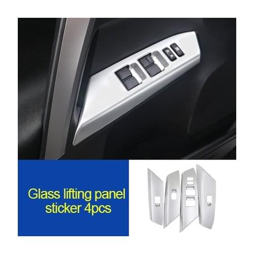 For Toyota RAV4 2014-2018 ABS chrome Glass lifting panel sticker 4pcs