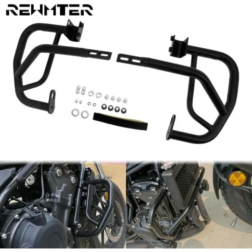 Motorcycle Crash Bar Engine Guard Bumper Frame Protection Black Steel For Honda Rebel CMX 300 500 2017-2021 2020 2019 2018