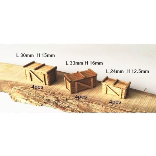 Scale 1/48 Classic ancient ship model decorations kits wooden case boxes model 3 styles 12pcs/lot
