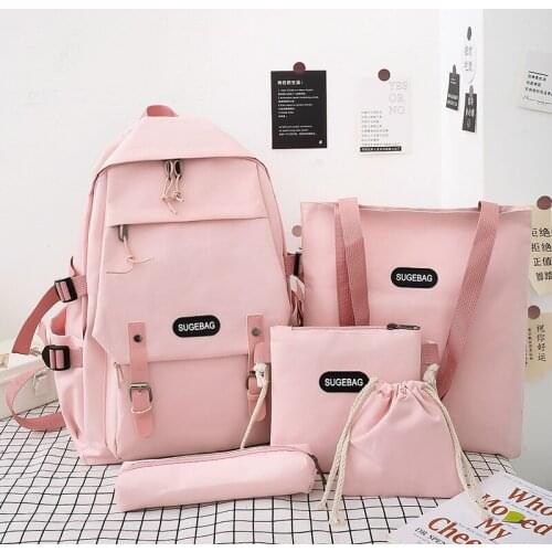 School bag Korean Harajuku student female backpack junior high school student college student trend backpack
