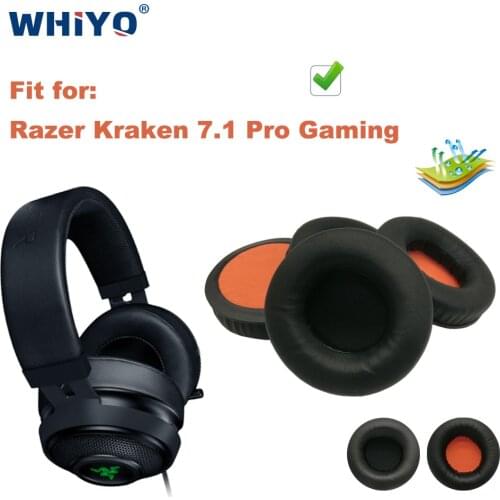 Replacement Ear Pads for Razer Kraken Pro 2015 7.1 USB Headset Parts Leather Earmuff Earphone Sleeve Cover