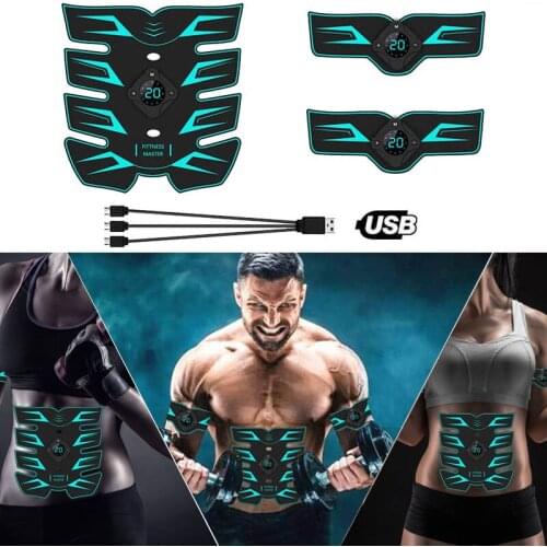 Gym EMS Muscle Electro Stimulator Electrostimulator Abdominal Electric Massager Training Apparatus Fitness Machine Building Body
