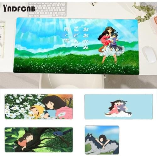 YNDFCNB Wolf Children New Design Keyboards Mat Gaming mousepad Desk Mat Size for mouse pad Keyboard Deak Mat for Cs Go LOL
