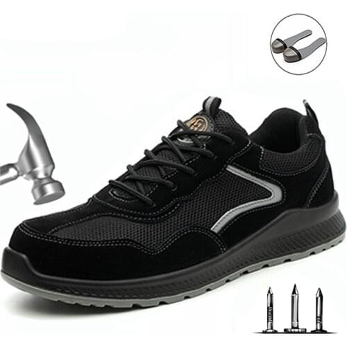 Labor insurance shoes male insulation electrician anti-smashing anti-piercing work shoes breathable deodorant wear-resistant non