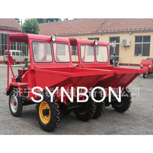 1 ton front dump truck, mortar transport on site, electric start four wheel 15 hp dump truck, diesel four wheel truck on site