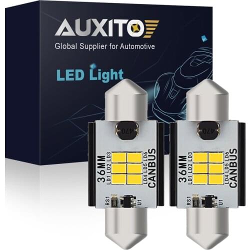 2PCS C5W LED CANBUS Festoon 31MM 36mm 41mm Car Dome Light 3020 SMD Error Free Car Interior Reading Bulb License Plate Lamp