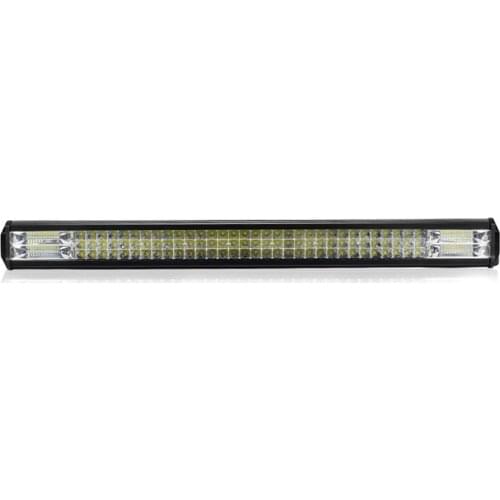 Car 3 Rows LED Light Bar 432W Work Light Bracket Strobe for Off-road Vehicle