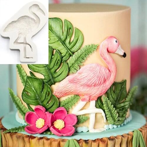 Flamingo Shape Mould Silicone Mold Fondant Cake Decorating Tool Gumpaste Sugarcraft Chocolate Forms Bakeware