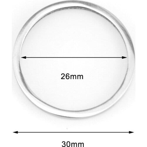 1.18inch 30mm Annulus Round Circle Tags Pendants DIY for Necklace Bracelet Stainless Steel Jewelry Making Wholesale 50pcs