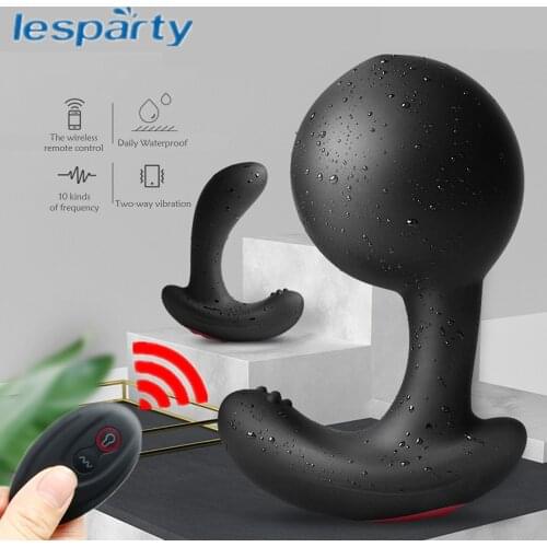 Wireless Remote Control Male Prostate Massager Inflatable Anal Plug Vibrating Butt Plug Anal Expansion Vibrator Sex Toys For Men