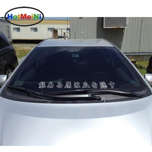 HotMeiNi Car Styling Stay Humble 35" 90cm JDM Japanese Car Sticker Vinyl Graphics Decal Front Windshield Stickers Accessories