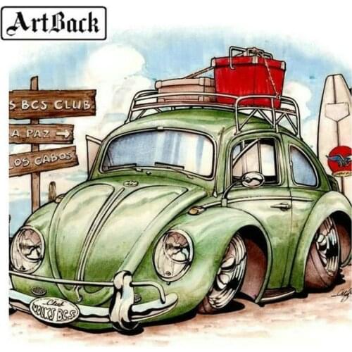 New arrival car icon 5d diy diamond painting cross-stitched square rhinestones 3d diamond mosaic for home decor