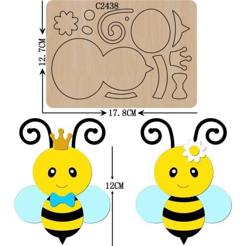 New bee Wooden die Scrapbooking C-2438 Cutting Dies
