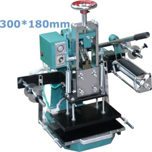 Manual Hot Foil Stamping Machine 300*180mm Logo Printing Machine 110V/220V Leather Pressing Machine