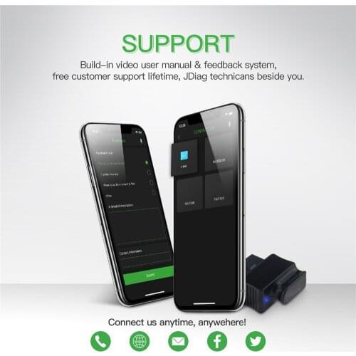 OBD2 Code Reader Bluetooth 4.0 Phone Diagnostic Tool PK Blue Driver Auto Scanner for iPhone & Android Smartphone