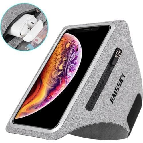 Zipper Running Sport Armbands For Airpods Pro Belt Hand Pouch For iPhone 12 11 Pro Max XS XR 7 8 Plus Arm Band For Samsung S21