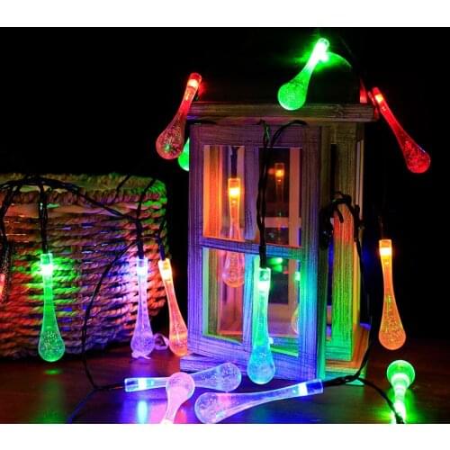 LED String Light Outdoor Solar Lamp Fairy Color Home Christmas Holiday Wedding Party Decoration String Lights Garden Waterproof