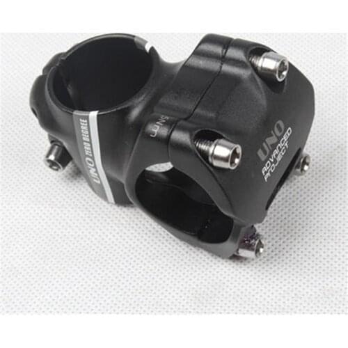 UNO MTB Bike Short Black Stem 0 Degree Ultralight AL6061 For 31.8mm Bicycle Handlebar 35/45mm Red/Gary Logo