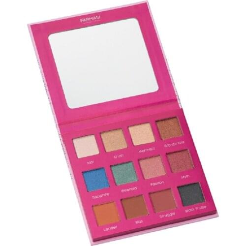 ICONIC EYESHADOW PALETTE 12 SHADES | FARMASI | MADE IN TURKEY