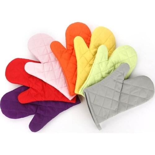 2020 Microwave Oven Glove Insulated Kitchen Tool Baking Gloves Cotton Heat Resistant 1Pcs Non-slip Mitten