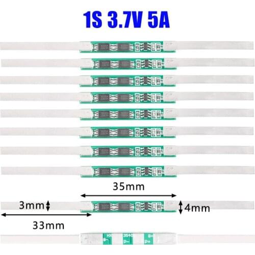 100Pcs/10pcs 5A BMS Protection Board For 1S 3.7V 18650 Li-Ion Lithium Battery new and high quality