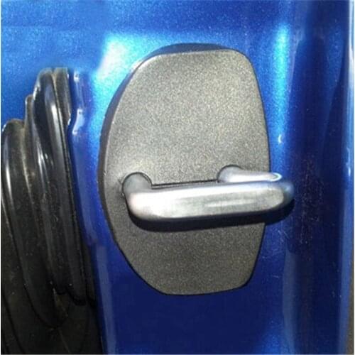 Ladysmtop Car Styling plastic 4pcs Door Lock Cover Case For Dacia Sandero Stepway For Audi For Volkswagen For Skoda for Seat