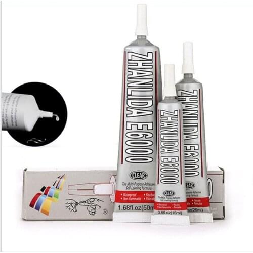 50ml Industrial Liquid E6000 Super Glue Strong Adhesive For Diy Diamond Painting Cloth Metal Fabric Rhinestones Crystal Glass