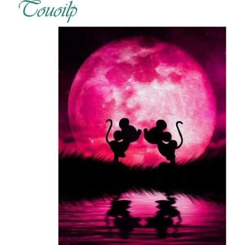 100% Full Square/round 5D Diy Daimond Painting Picture Cross stitch Cartoon Rat Diamond Embroidery Wedding Decoration