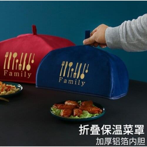 Dish Cover Household Folding Dish Cover Meal Insulation Dish Cover Winter Dish Leftovers Preservation Food Cover
