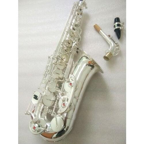 Brand silvering Saxophone Alto instrument High quality new alto Saxophone instrument and case