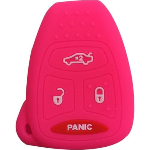 Car Key Cover Silicone Car Key Case Cover for Jeep CHRYSLER 300C Wrangler Compass for Jeep Liberty Remote Key Car Styling