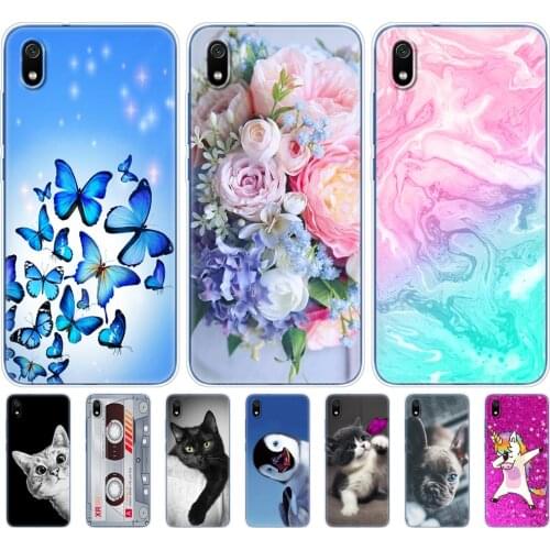 Silicon Case For Xiaomi Redmi 7a Cases Full Protection Soft Tpu Back Cover On Redmi 7 A Bumper Phone Shell Bag Coque