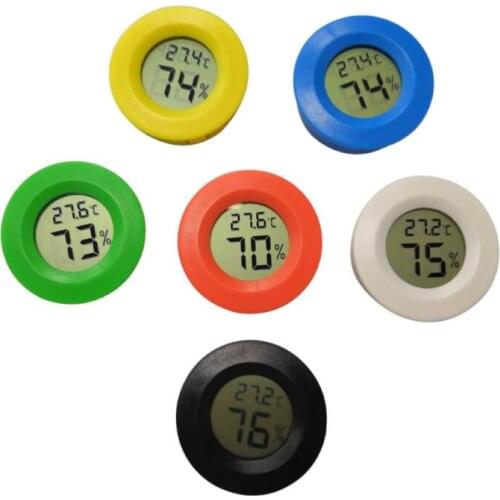 1pc Mini Digital LCD Thermometer Hygrometer Gauge Freezer Tester Temperature Sensor Humidity Meter Detector Monitor Thermometer