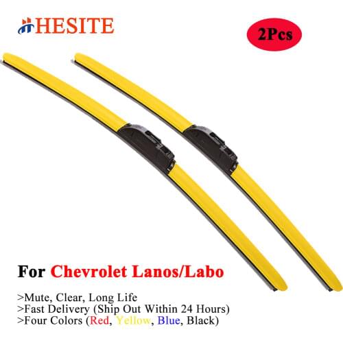 HESITE Colorful Windshield Wiper Blades For Chevrolet Lanos T100 T150 1.5 1.6 And Labo In Egypt 2009 2010 2012 2015 2020 2021