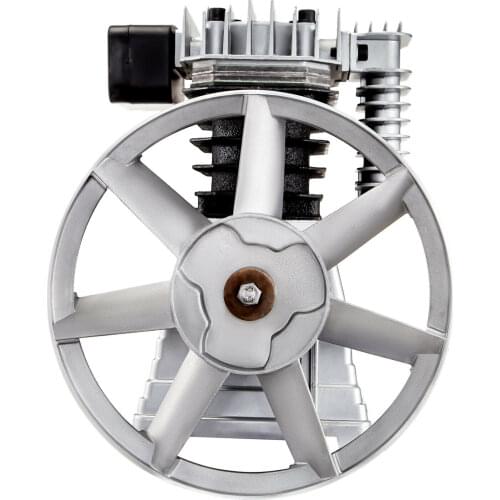 Free ship Air Compressor Head Pump 375L 3KW Piston Type Double Cylinder Pump Head 1300rpm 1 Stage 11 Bar Head Construction