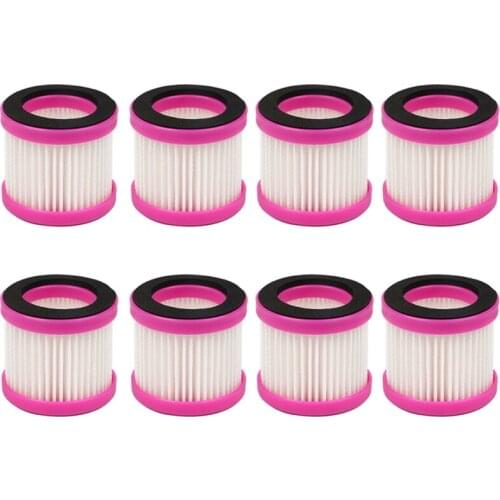 8Pcs Replacement Air Hepa Filter Cartridge for Puppyoo D-602 D-602A D-607 D-609 Vacuum Cleaner