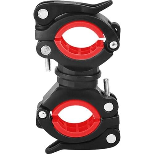 2021 NEW Deemount Bicycle Light Bracket Bike Lamp Holder LED Torch Headlight Pump Stand Quick Release Mount 360 Degree Rotatable