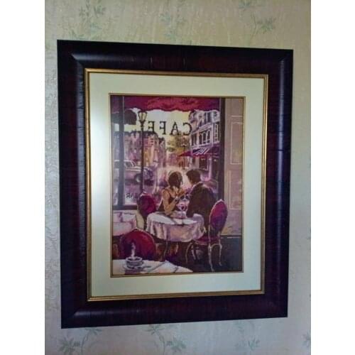 Oneroom Coffee Lovers Counted Cross Stitch 11 14CT Cross Stitch Sets Cross Stitch Kits Embroidery Home Decor Needlework JCS