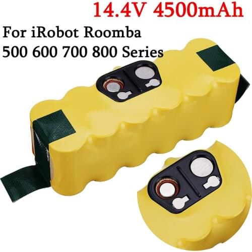 Upgrade Power 4500mAh 14.4v Replacement Battery Extended-for iRobot Roomba 500 600 700 800 Series Vacuum Cleaner 785 530 560 650