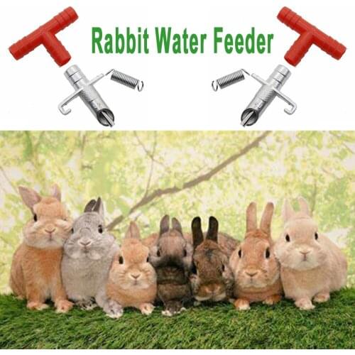 Hot 10/50/100 Sets Nipple Drinkers Rabbit Drinker Rodents Automatic Waterer Drinker Feeder Rabbit Water Nipple Farm Accessories