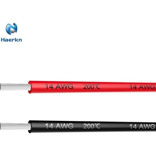 14 Gauge 2.08mm2 Silicone Wire Hook Up wire Cable 6 Meter [3m Black And 3m Red] Soft and Flexible High temperature resistance