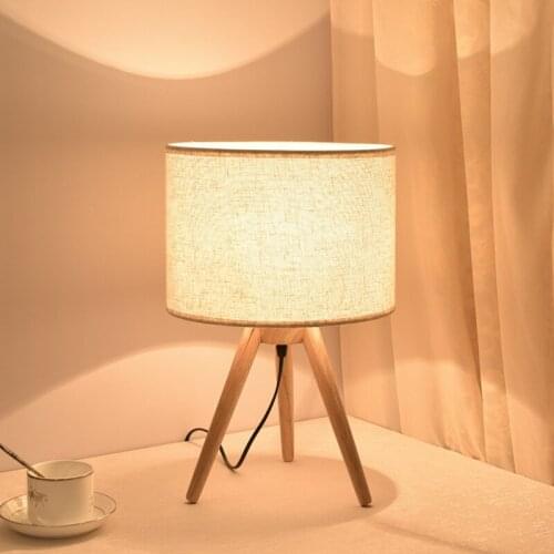 Modern led wood glass ball lampara mesa noche sala de estar living room for bedroom bedside lamp