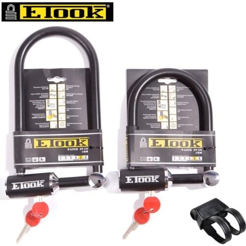 ETOOK Special Steel 5 Level Anti-theft Bike Lock Portable MTB Road Bicycle U Lock Motorcycle Scooter Castle Cycling Safety Lock